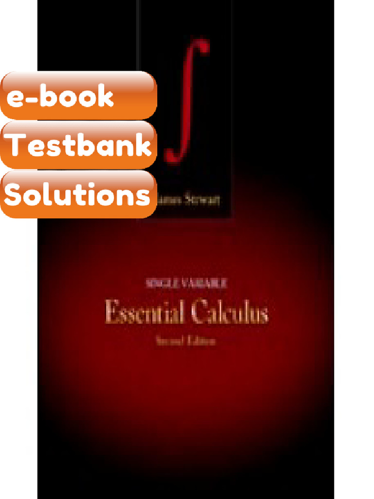 Testbank Single Variable Essential Calculus 2nd Edition Fast Download ...