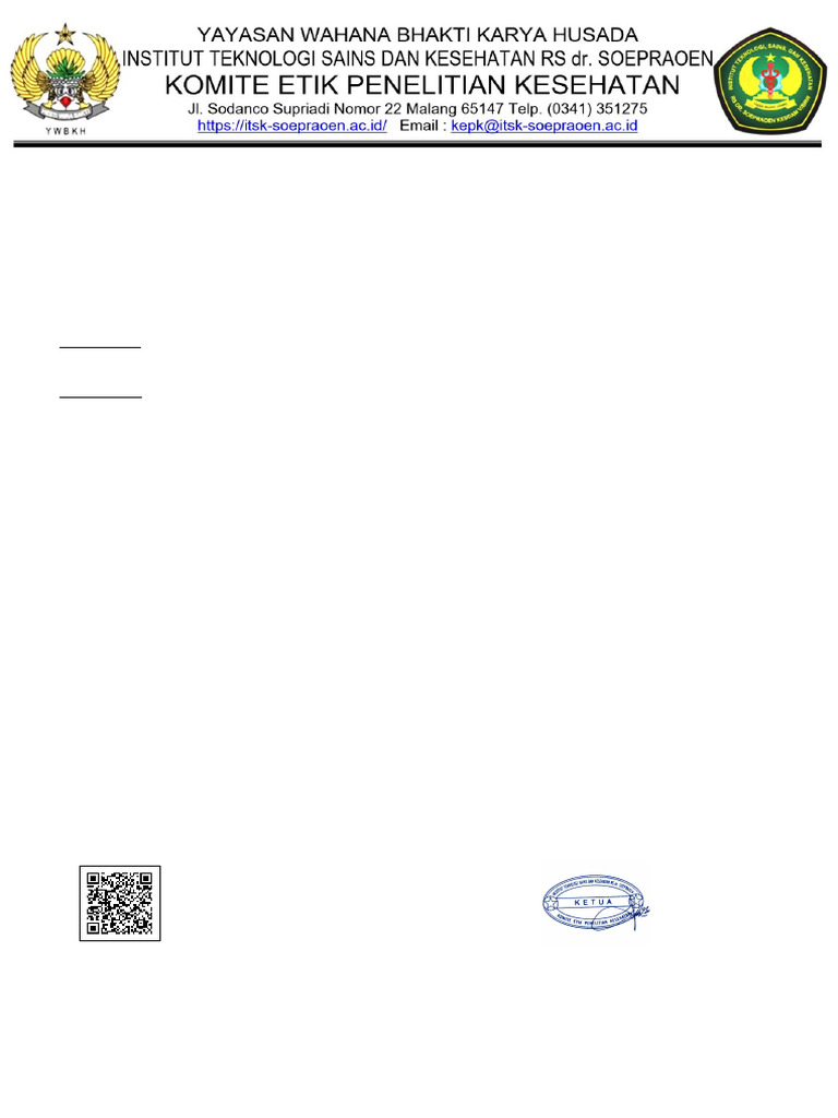 Kepk-Ec 510-II-2026 Ethical Clearance - Ikarina Ardian Wijayanti - 03 ...