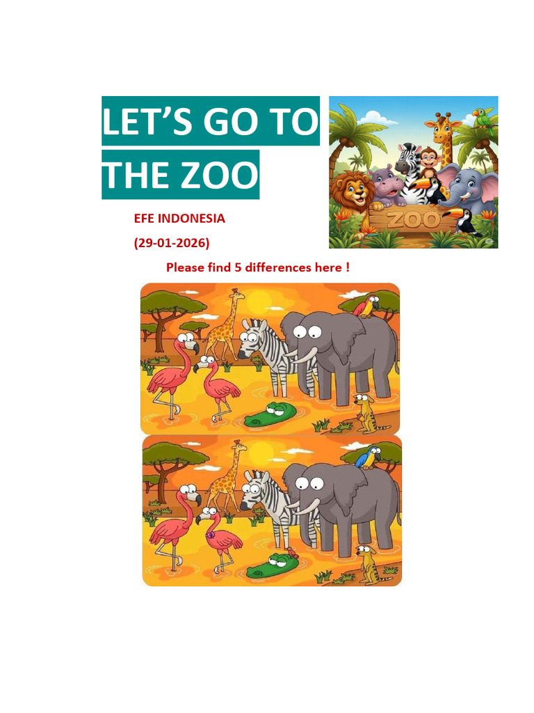 TK - Let's Go To The Zoo (29!01!2026) | PDF