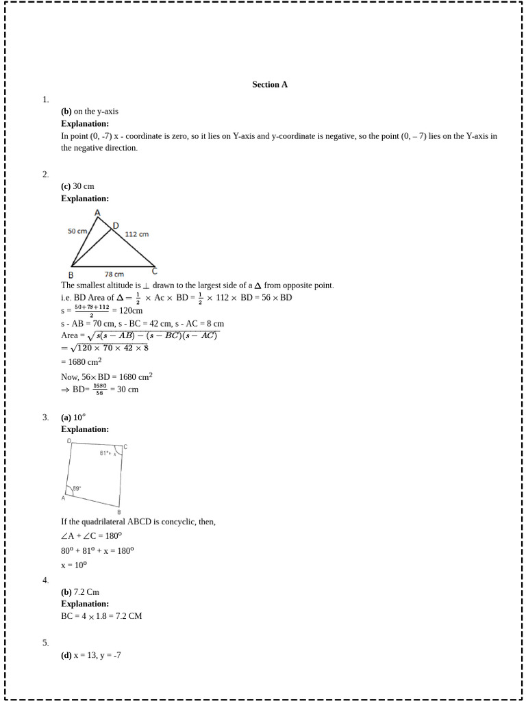 Ix Maths Full Syllabus 1 Sol | PDF | Factorization | Area