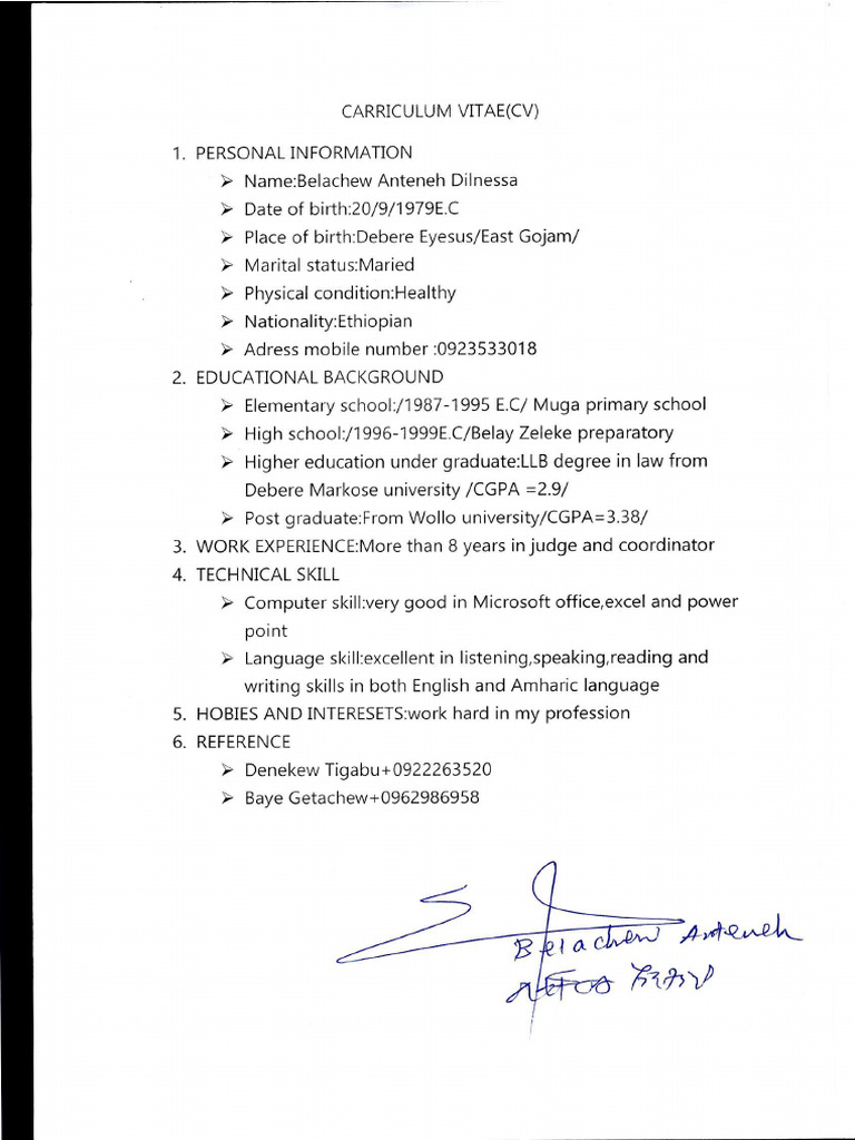 CV 1 | PDF
