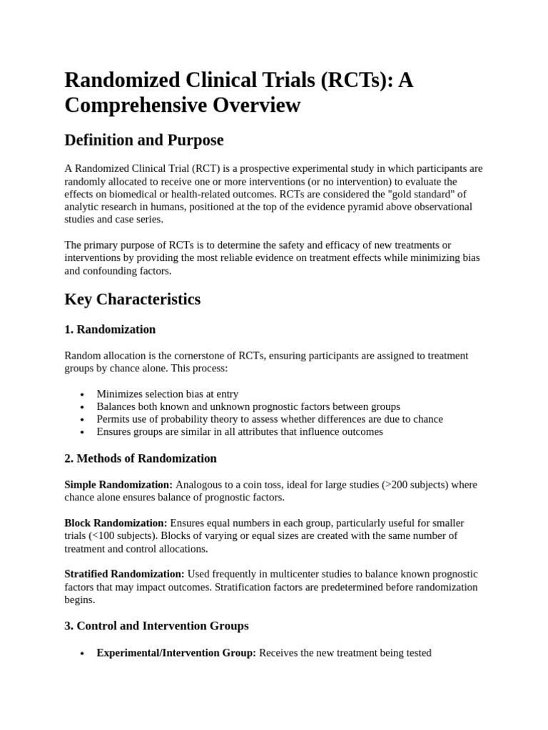 Study Designs | PDF | Randomized Controlled Trial | Experiment
