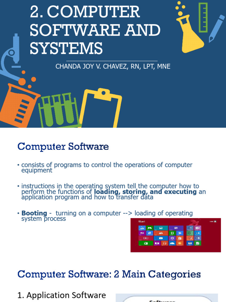 WEEK 2 - 2. Computer Software and Systems - Chavez | PDF | Programming ...