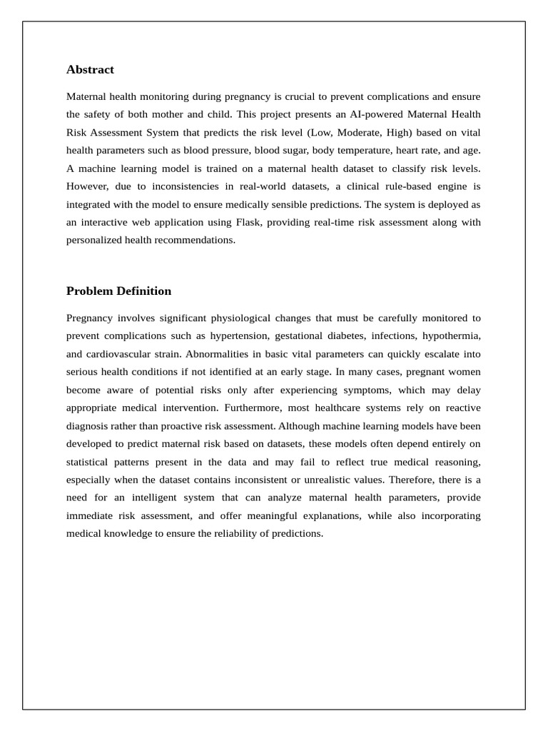 ML Assignment - Maternal Risk Prediction | PDF | Machine Learning ...