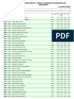 CLASSIFICAÇÃO FINAL homologado no diário oficial do RS 2012 CORSAN