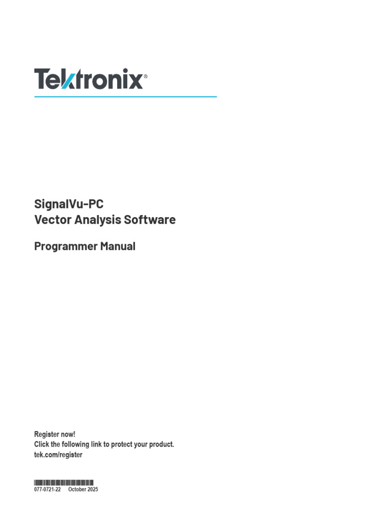 SignalVu PC Programmer Manual en US 077072122 | PDF | Computing ...