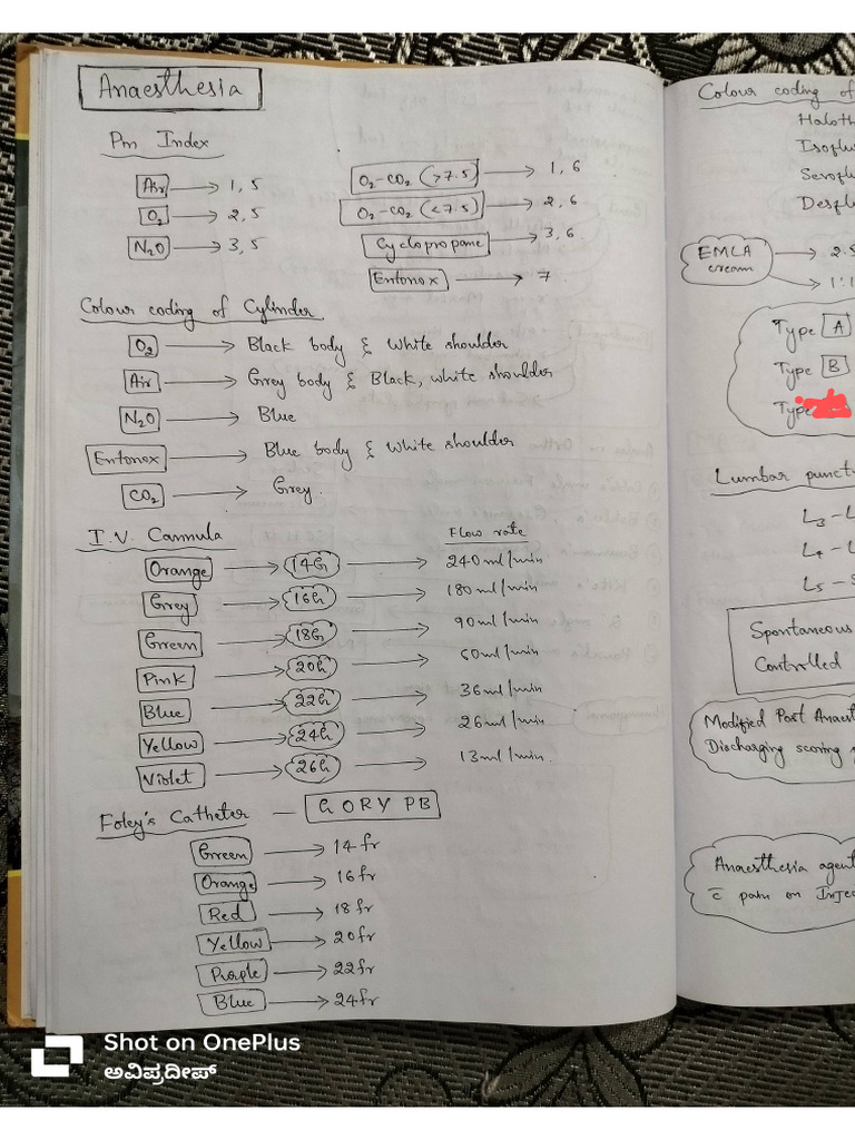 Anesthesia 20th Notebook | PDF