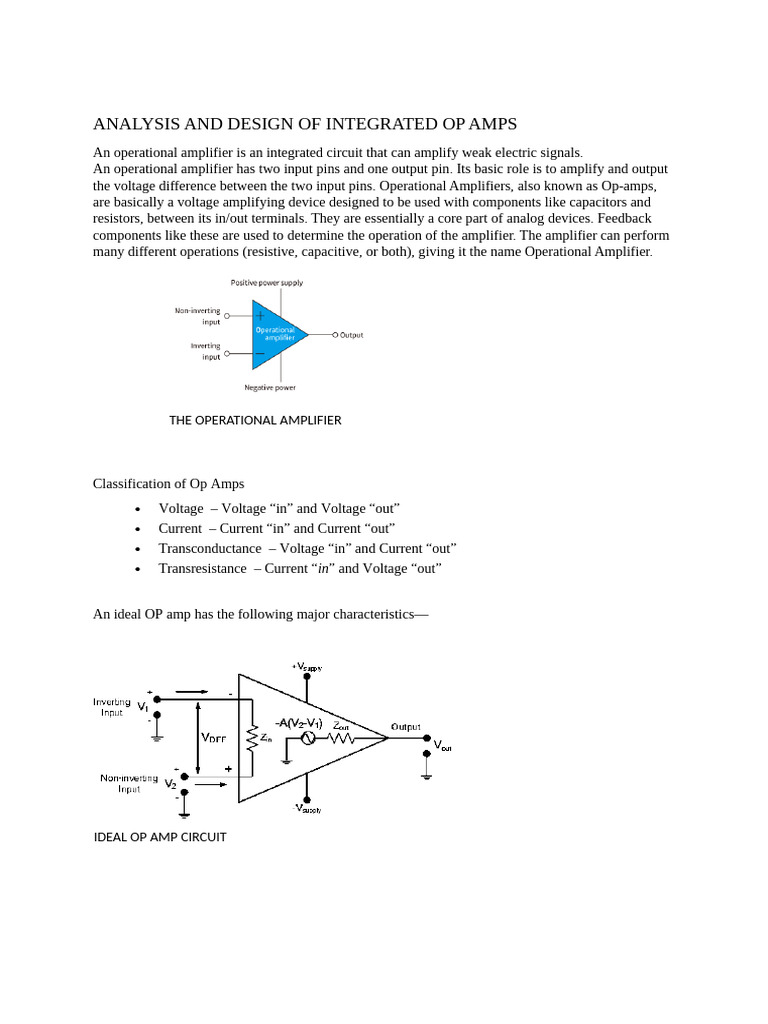 Advanced Circuit Techniques | PDF | Operational Amplifier | Amplifier