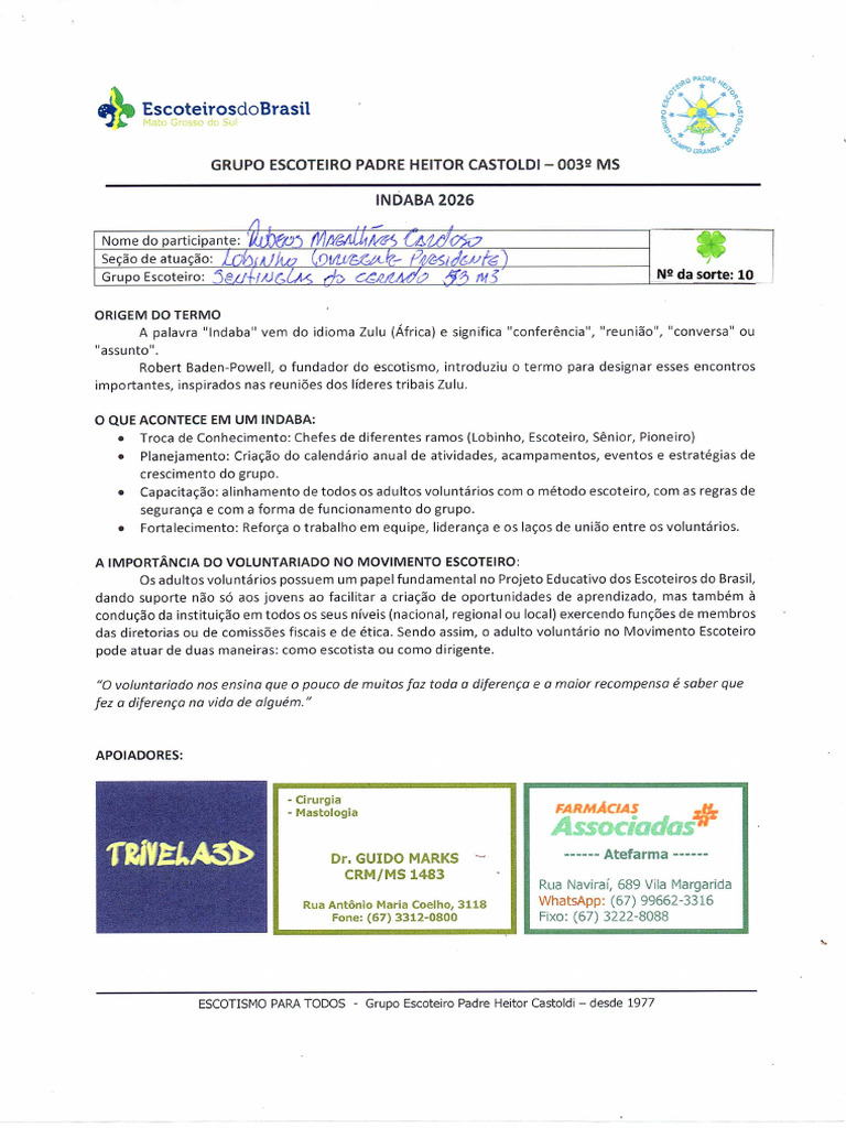 Programação INDABA | PDF