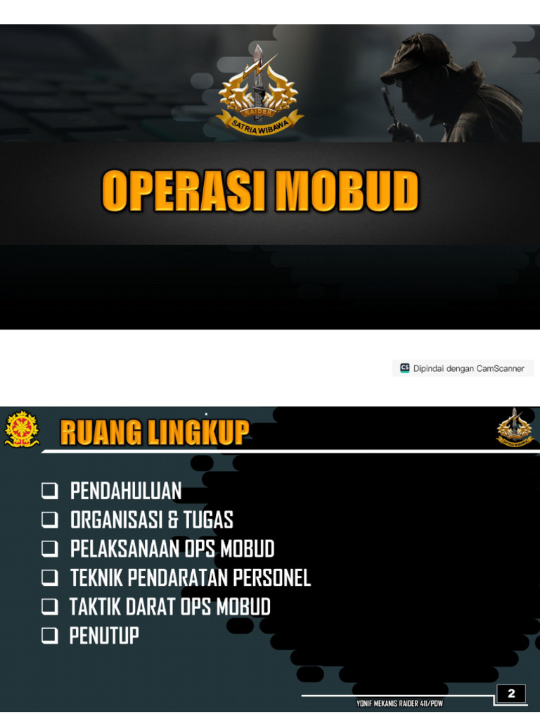 Operasi Mobud Ok | PDF