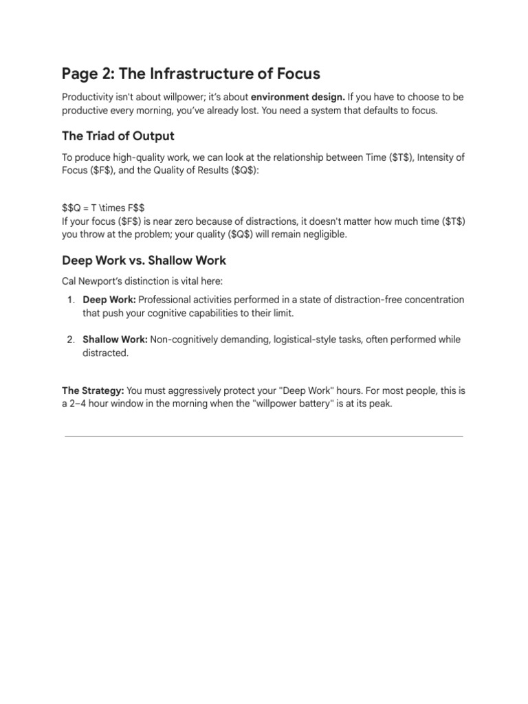 Modern Productivity Framework Explained 2 | PDF