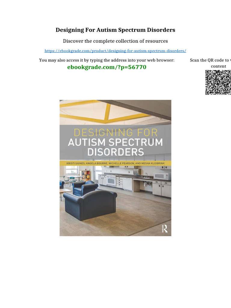 Designing For Autism Spectrum Disorders All Chapters Available | PDF ...