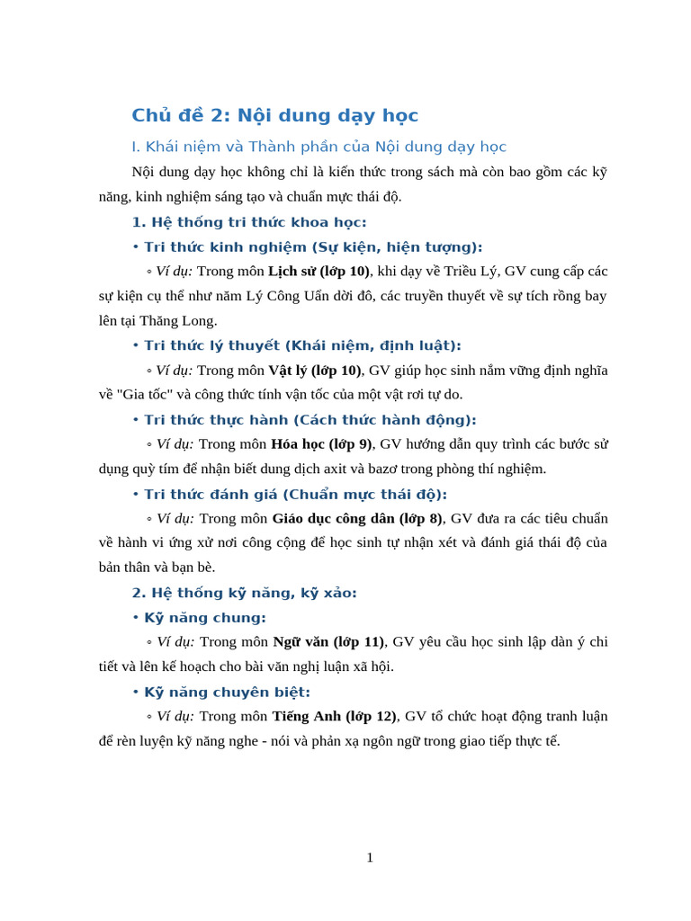 Chủ đề 2 | PDF