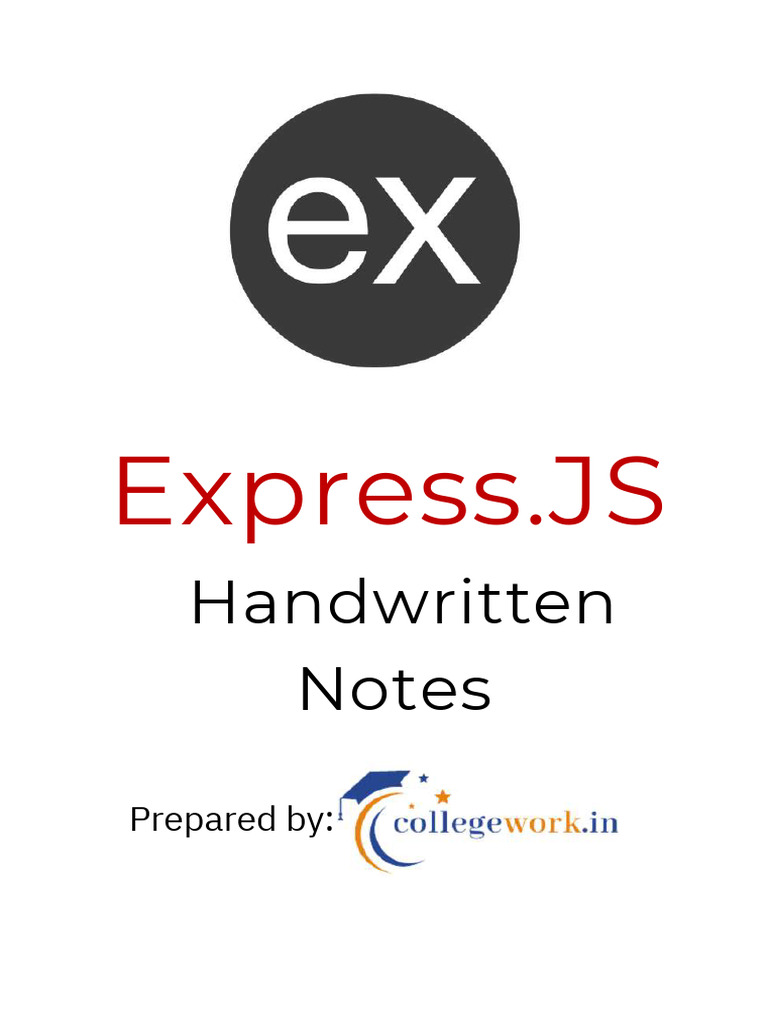 Complete ExpressJS Handwritten Notes | PDF