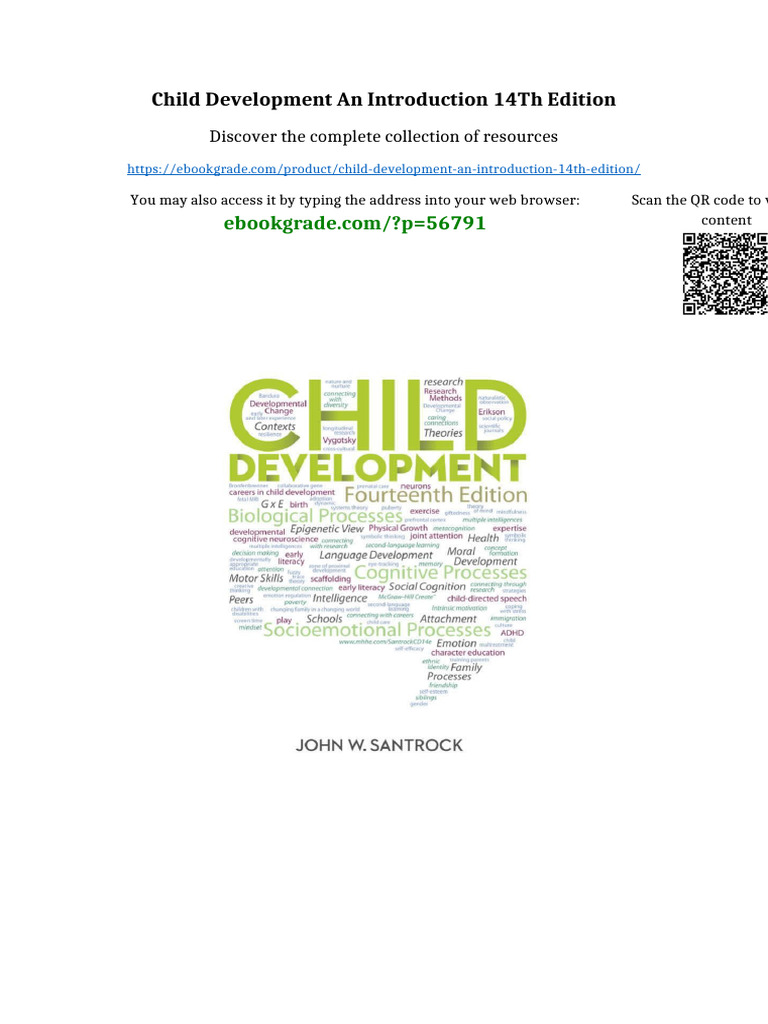 Child Development An Introduction 14th Edition Digital Download | PDF ...