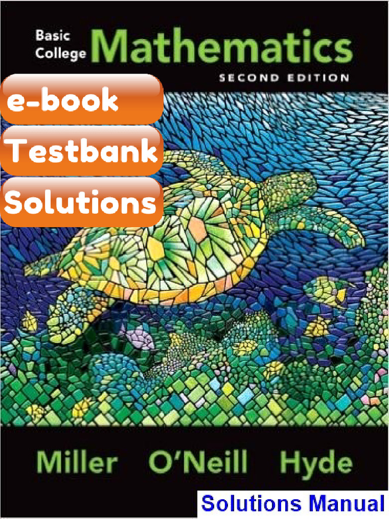 Basic College Mathematics 2nd Edition Miller Ebook & Testbank | PDF ...