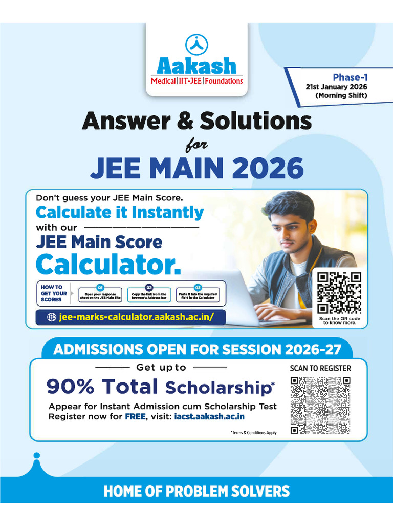 JEE Mains Jan 2026 Chemistry All Shifts QP&Sol | PDF