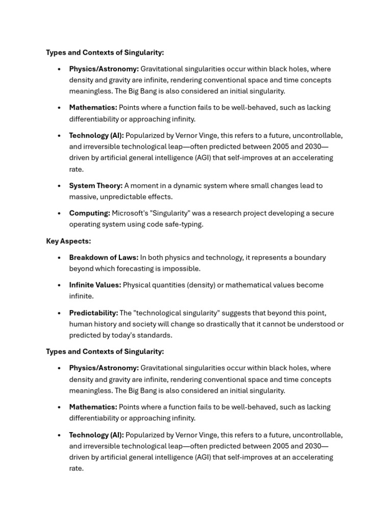 Singularity Explanation Multiple Times | PDF | Technological ...