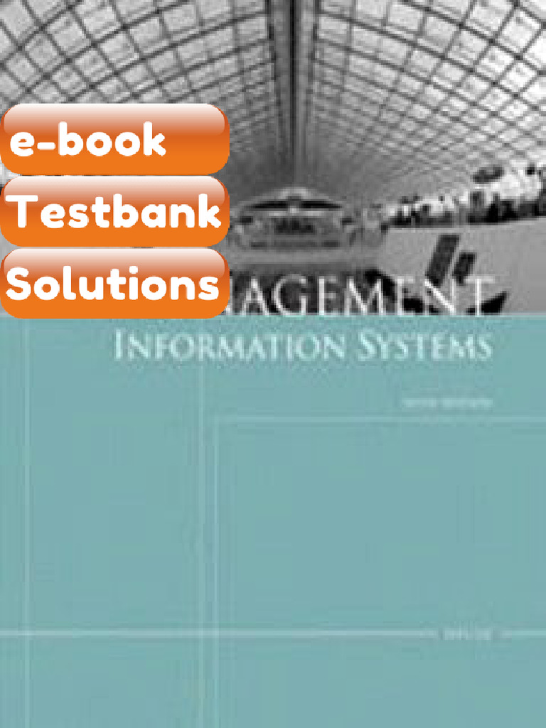 Testbank Management Information Systems 6th Edition Oz Fast Download ...