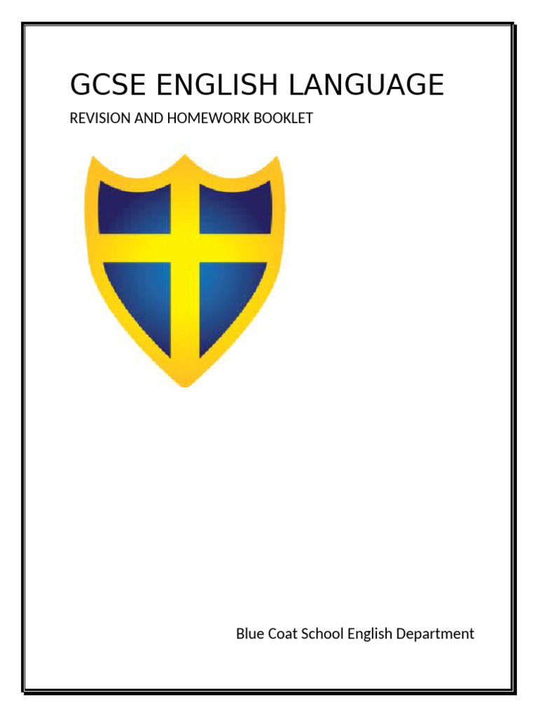 New English Language Revision Booklet | PDF | Ellipsis | Language Mechanics