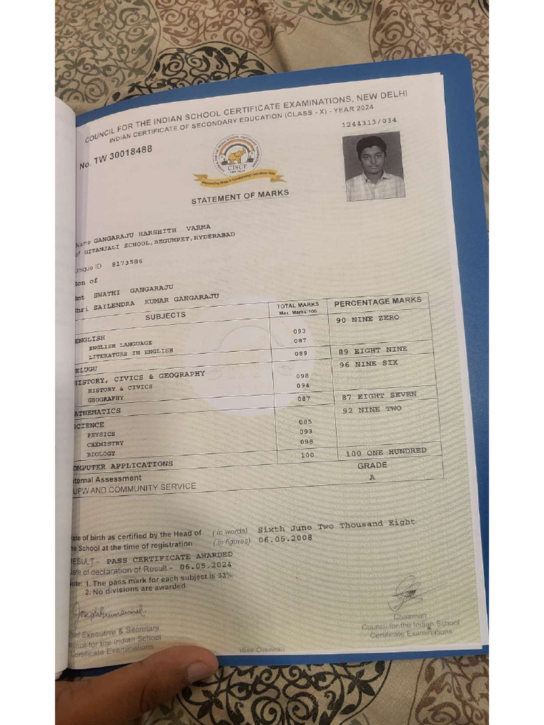 10th Certificate Compressed | PDF