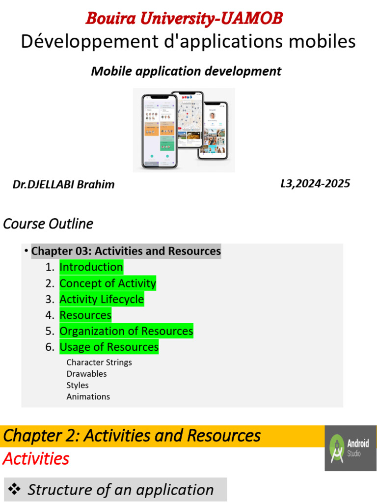 05 - Chapter2 Intent and LifeCycle | PDF | Mobile App | Button (Computing)