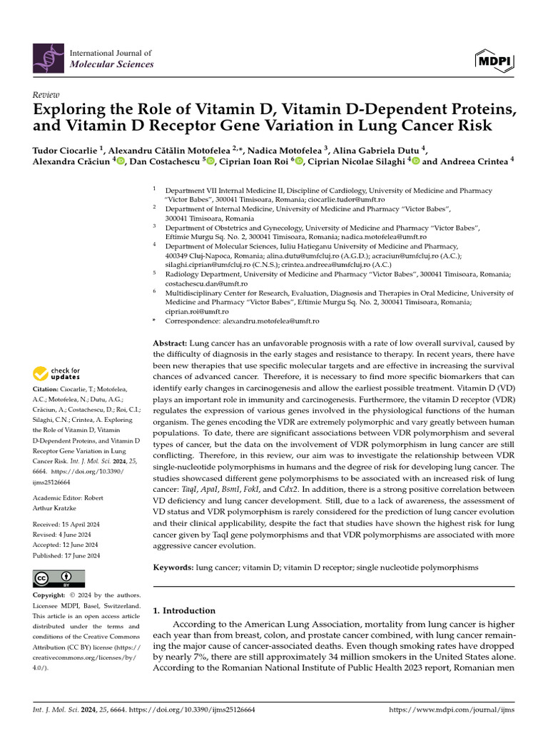 Exploring The Role of Vitamin D, Vitamin D-Dependent Proteins | PDF ...