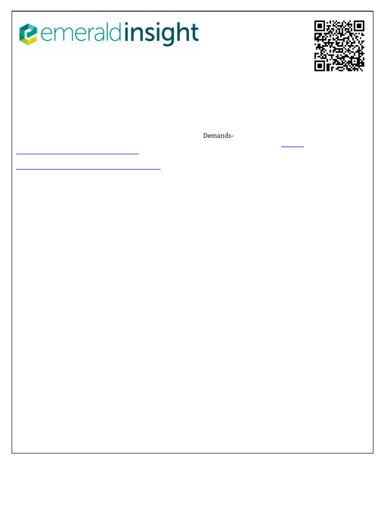 The Job Demands-Resources Model - State of The Art | PDF | Motivational ...