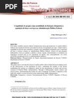 A Legalidade do pregão como modalidade de licitação obrigatória na administração pública federal