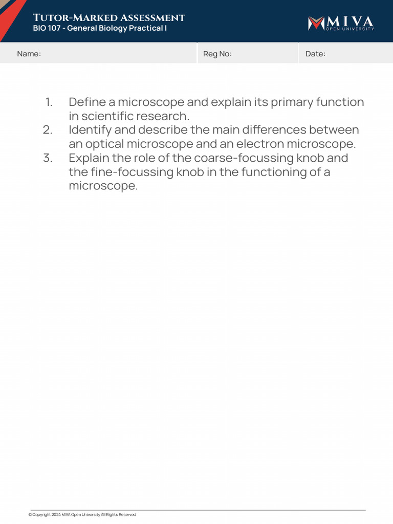 Bio 107 Test Questions | PDF