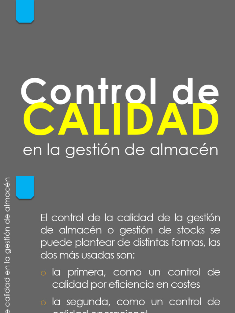 Control Calidad en La Gestion Compras | PDF | Auditoría | Economias