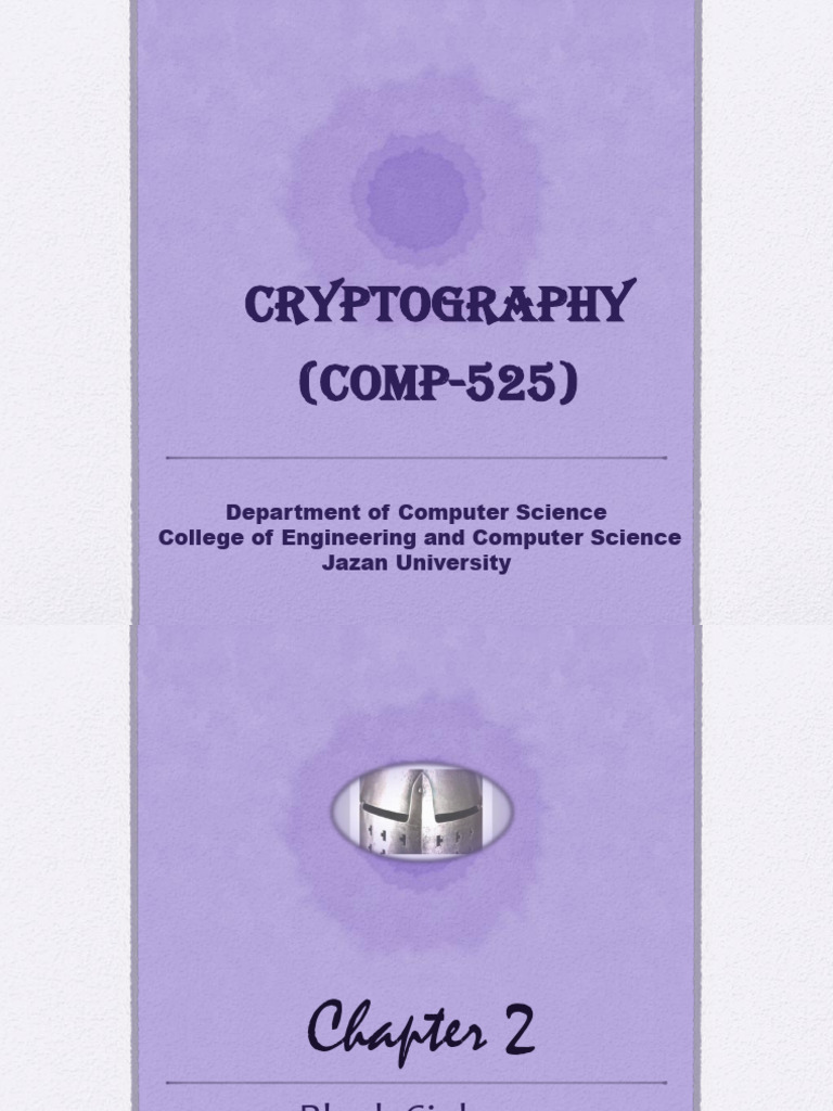 Chapter02 20261 Block Ciphers | PDF | Cryptography | Cipher