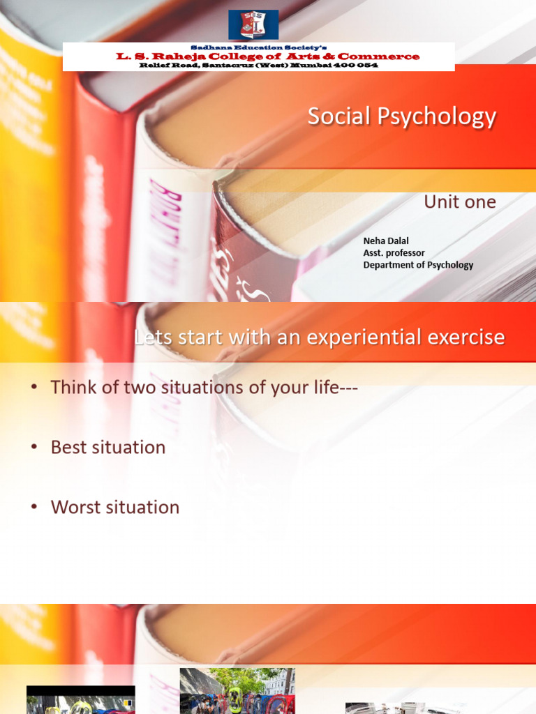 Social Psy Unit 1 Sem Iii PDF | PDF | Social Psychology | Thought