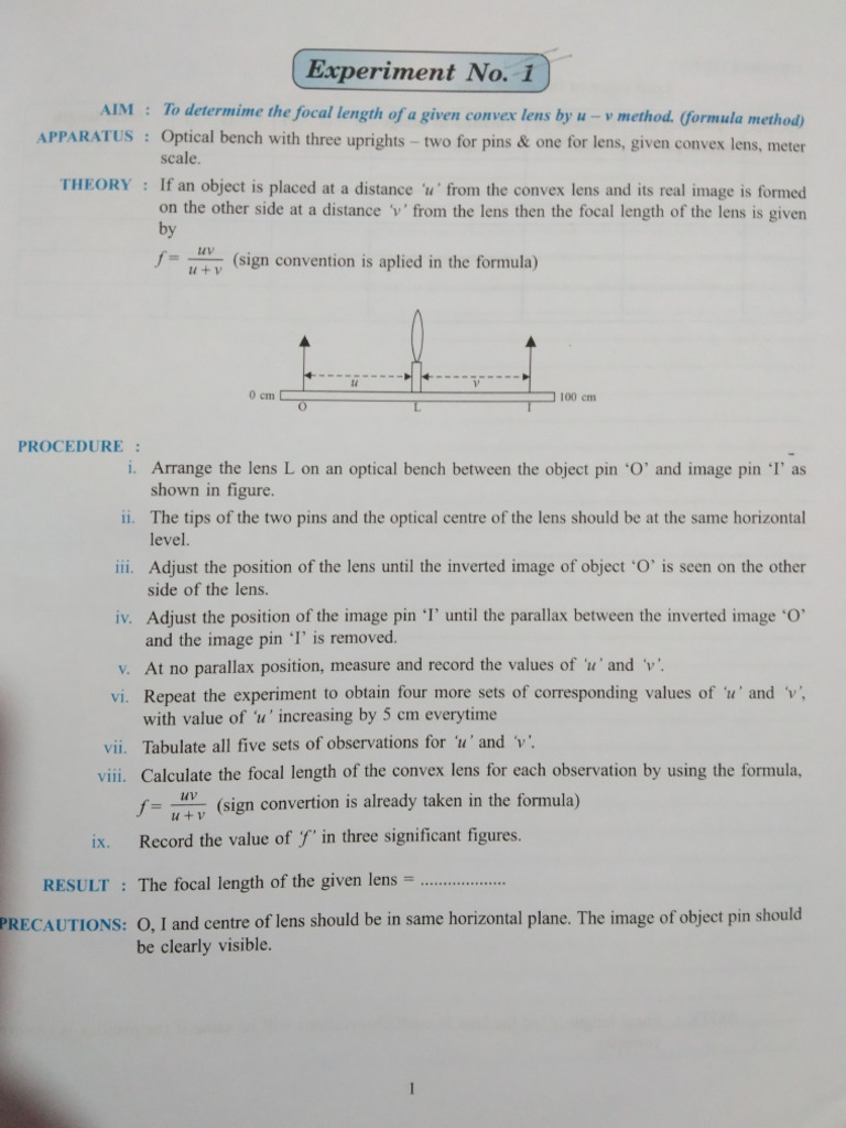Physics Practical Work | PDF