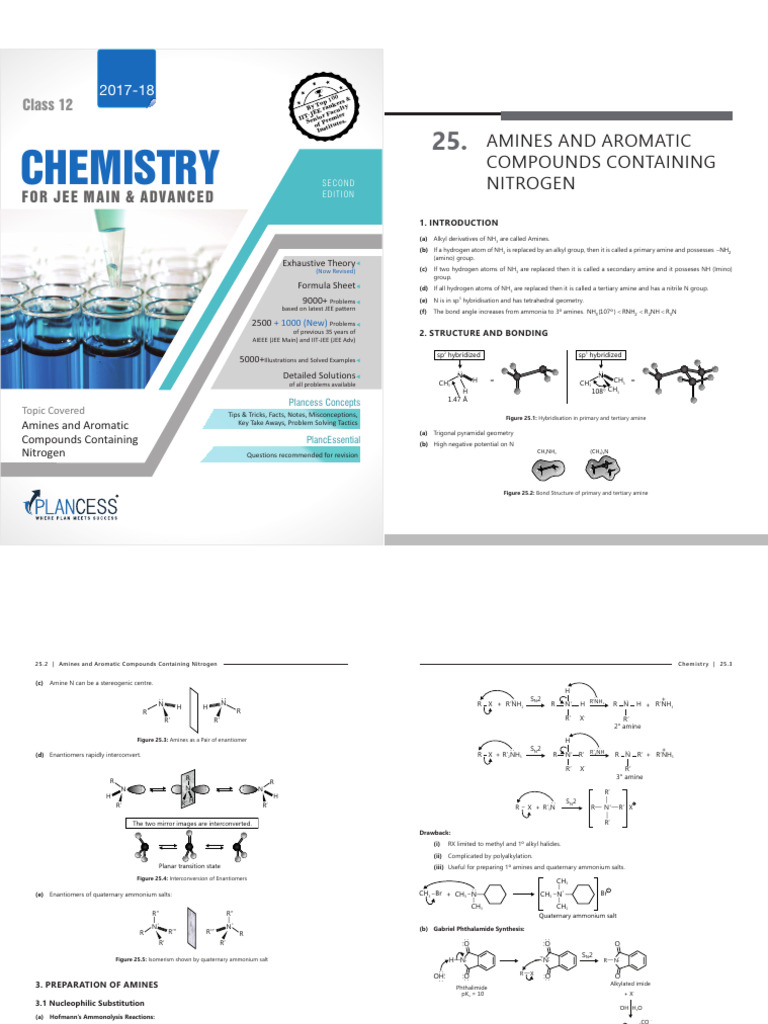 Amines and Aromatic Compounds Containing Nitrogen | PDF | Amine | Atoms