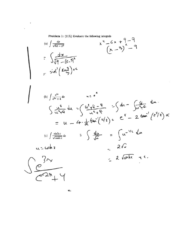 Practice Exercises For Exam 1 | PDF