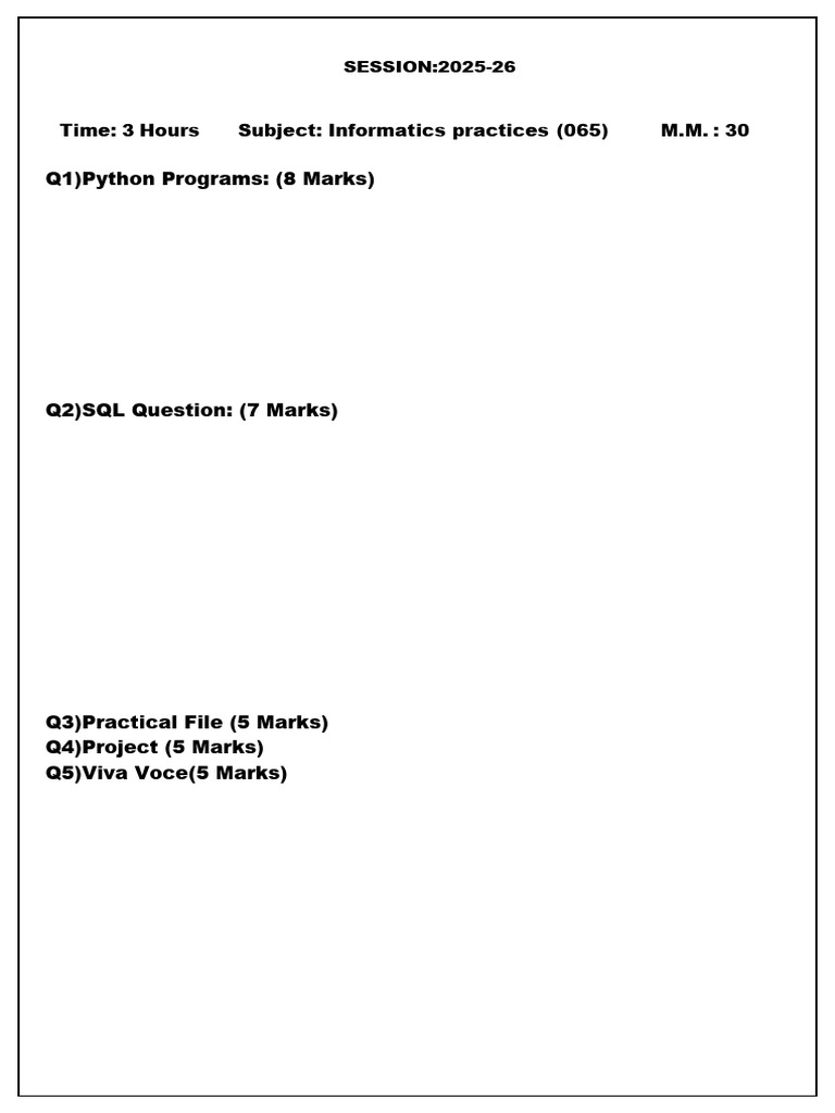 12 IP Practical | PDF