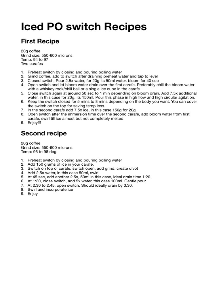 Iced PO Switch Recipes 2 (4) | PDF