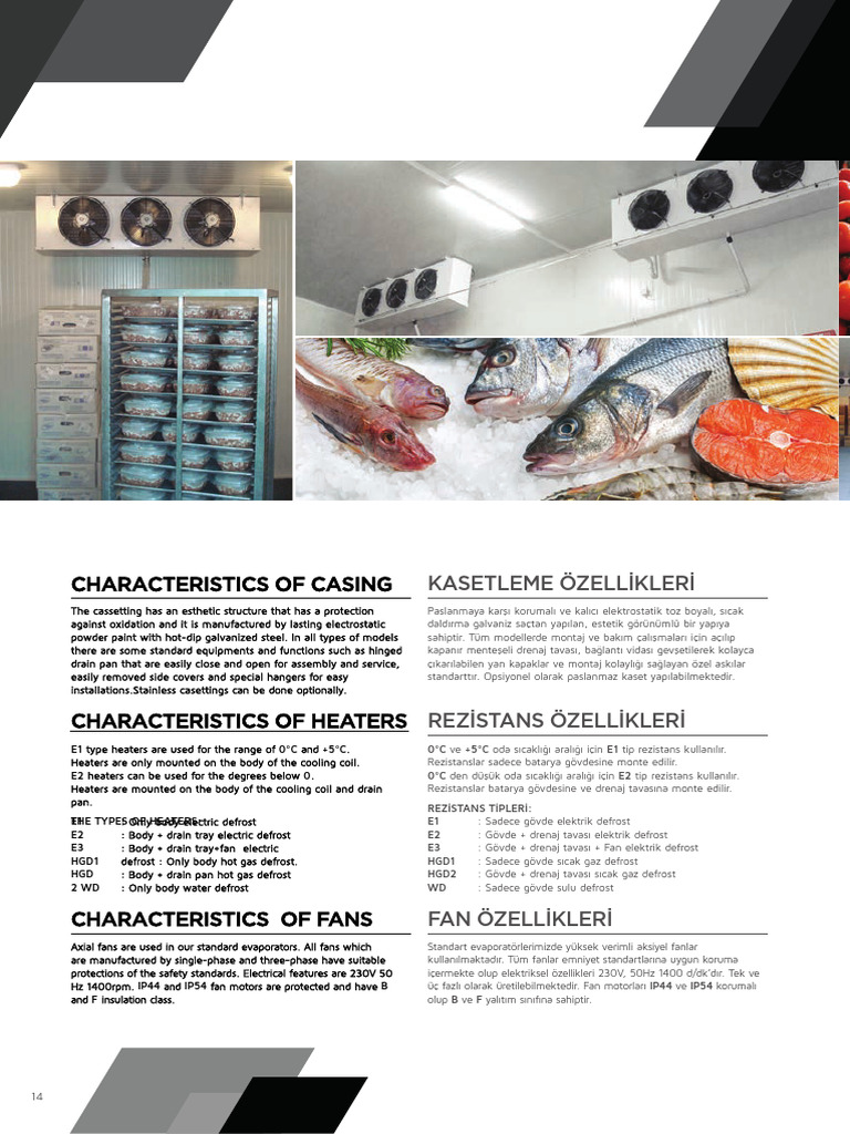 Orca Cold Room Evaporators Standard | PDF