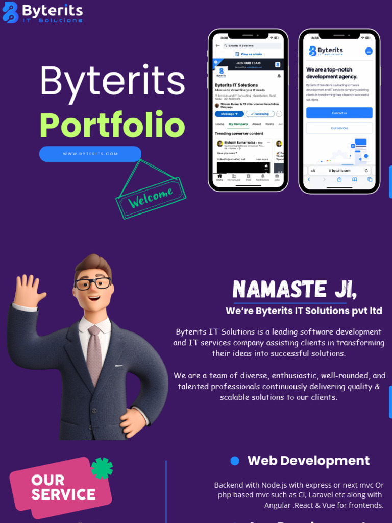 Our Team Portfolio - Byterits | PDF