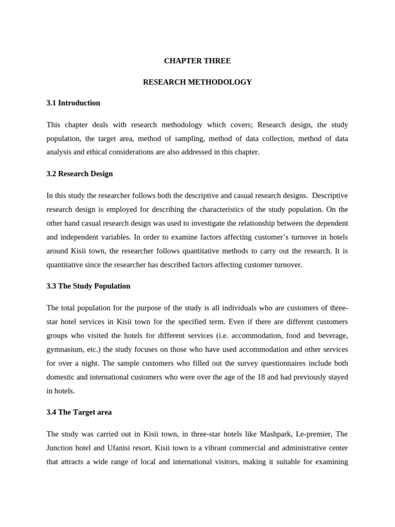 reuben trade project chapter 3 | PDF | Survey Methodology | Data
