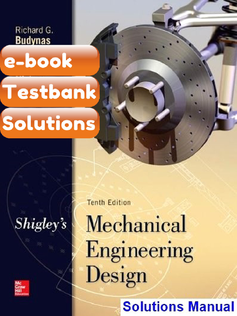 Shigleys Mechanical Engineering Design 10th Edition Budynas Ebook ...