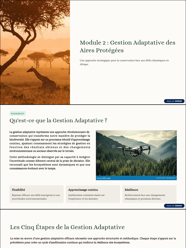 Module 2 Gestion Adaptative AP | PDF | Biodiversité | Résilience écologique