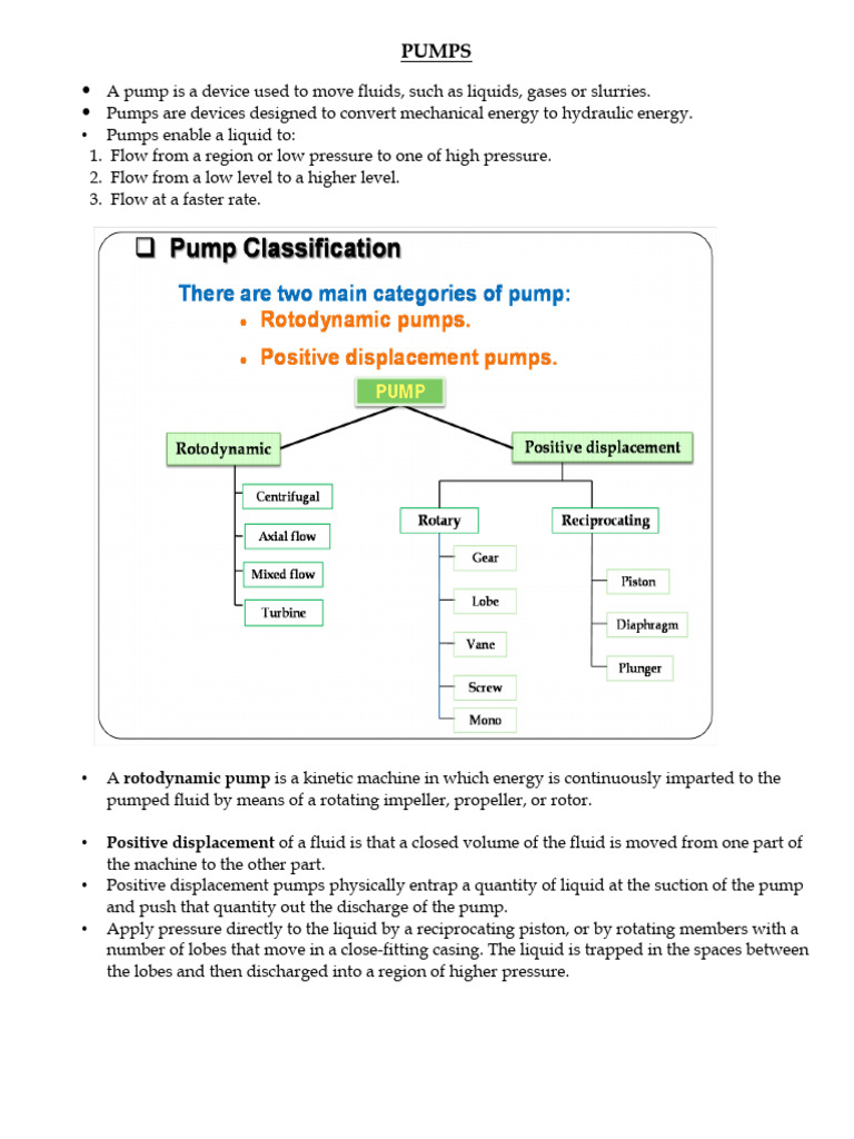 Notes - Reciprocating Pump | PDF | Pump | Fluid Mechanics