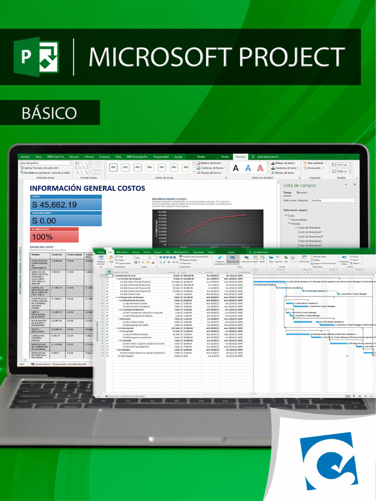 Microsoft Project 2019-Bas-Sesión 7-Manual | PDF | Presupuesto | Costo
