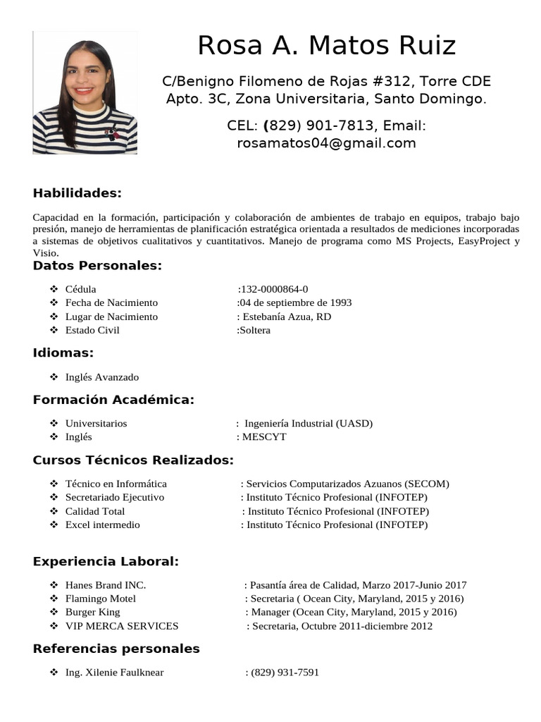 Rosa Matos CV | PDF