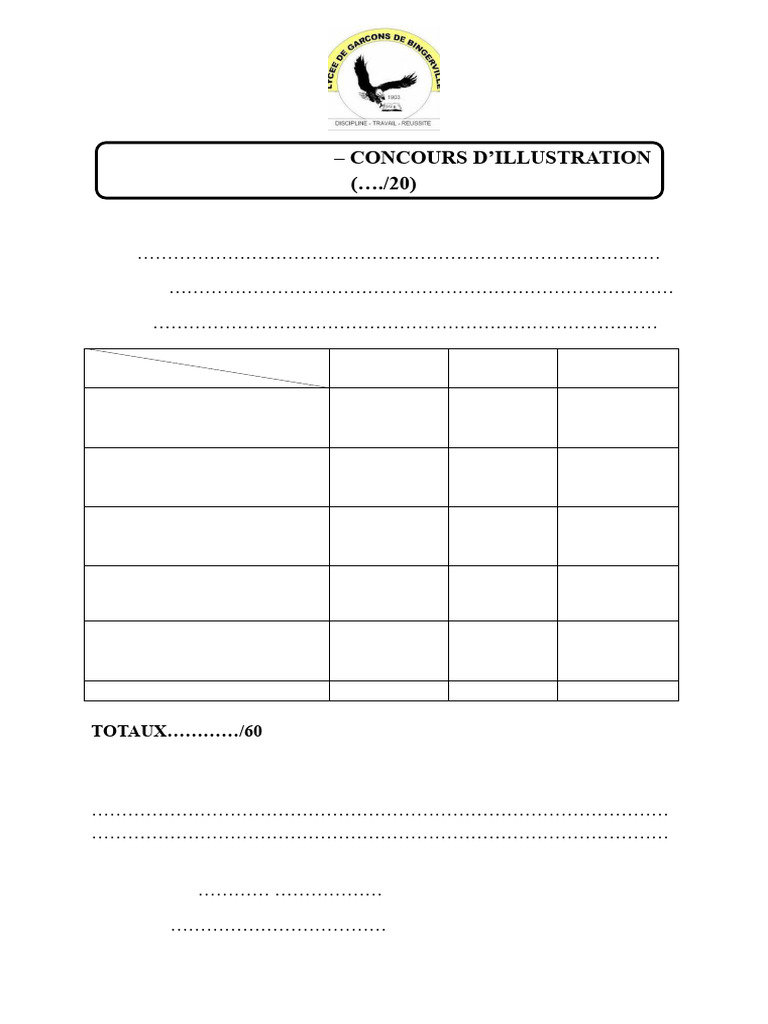 Fiche de Notation | PDF