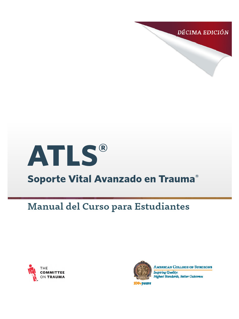 ATLS 10ºEdicion | PDF | Trauma psicólogico | Medicina CLINICA