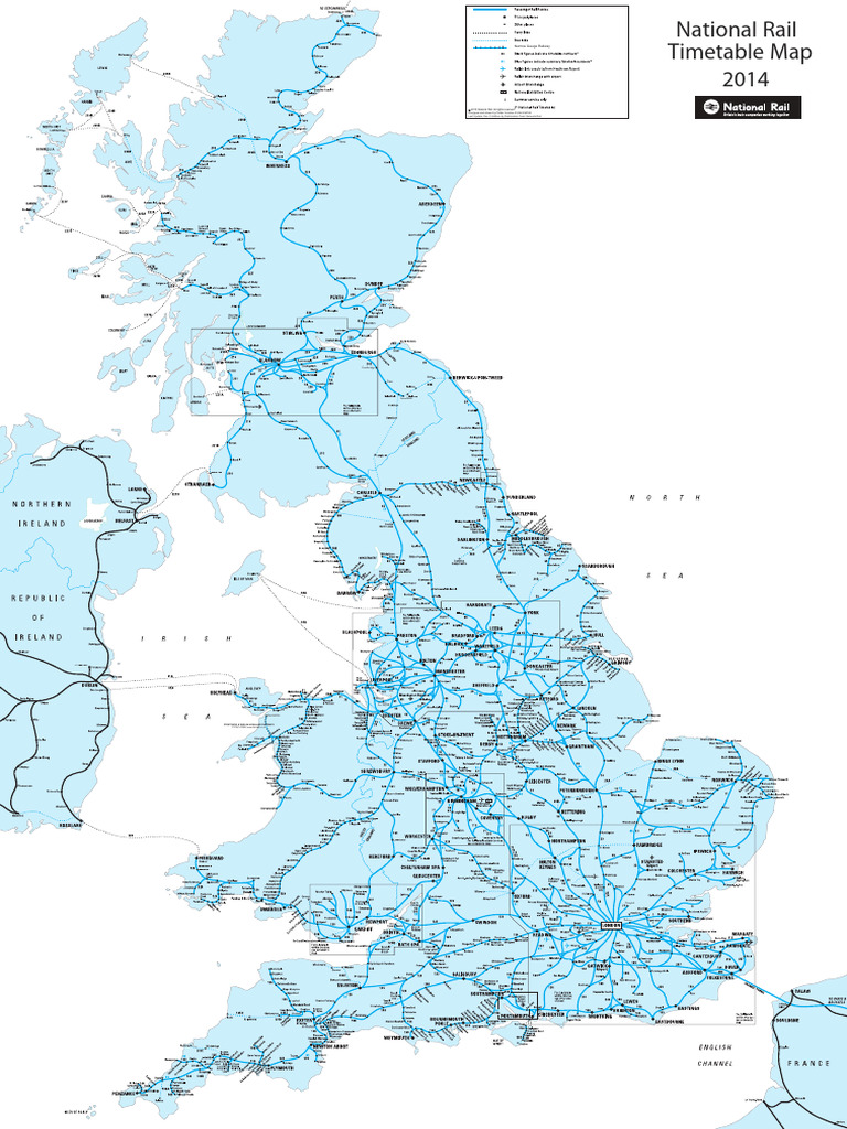 Network Uk Map 2014 | PDF | Land Transport | Transport