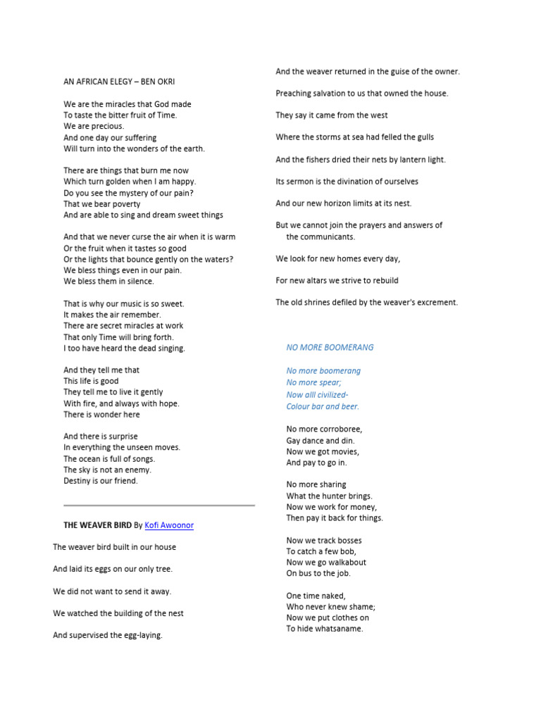 Poems Text 1 | PDF